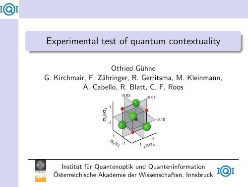Experimental test of quantum contextuality