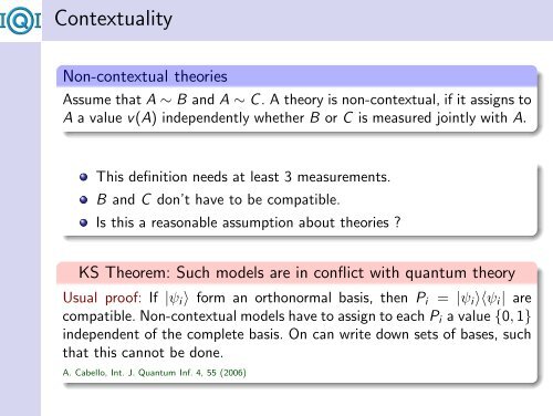 Experimental test of quantum contextuality