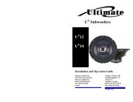 Subwoofers - Ultimate Sound