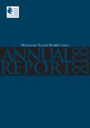 Annual Report - Melbourne Sexual Health Centre