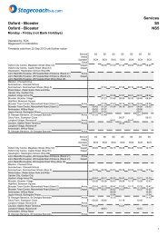 Service Oxford - Bicester S5 - Stagecoach