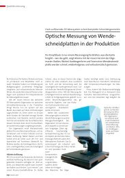 Optische Messung von Wendeschneidplatten in der ... - Alicona