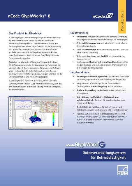 nCode GlyphWorks® 8 - HBM nCode
