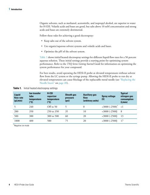 HESI-II Probe User Guide - Thermo Scientific Home Page