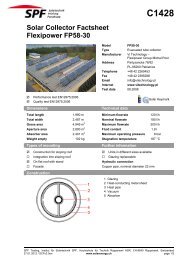 Solar Collector Factsheet Flexipower FP58-30 - Institut fÃƒÂ¼r Solartechnik