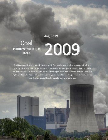 Coal-Futures trading in India - Karvy Commodities Broking