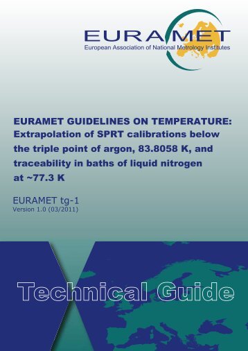 Extrapolation of SPRT calibrations below the triple point - Euramet