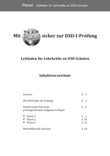 Mit sicher zur DSD-I-Prüfung