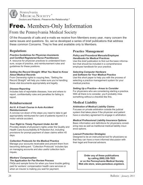 bulletin - Allegheny County Medical Society