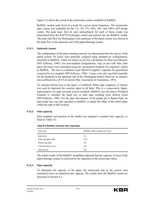 Minnegang Creek Flood Study Report - Wollongong City Council