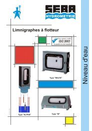 Limnigraphes à flotteur