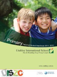 Primary Parent Handbook - Utahloy International School