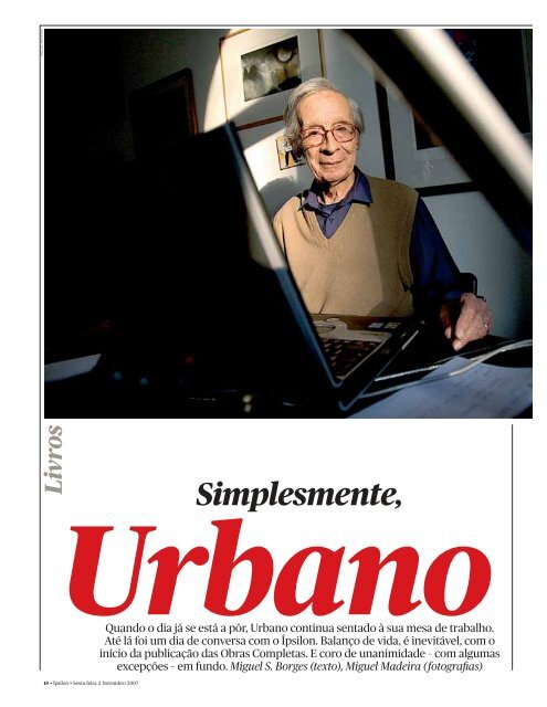 Urbano Tavares Rodrigues - PÃºblico