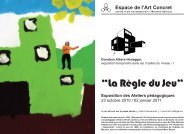 La RÃ¨gle du Jeu - L'espace de l'art concret