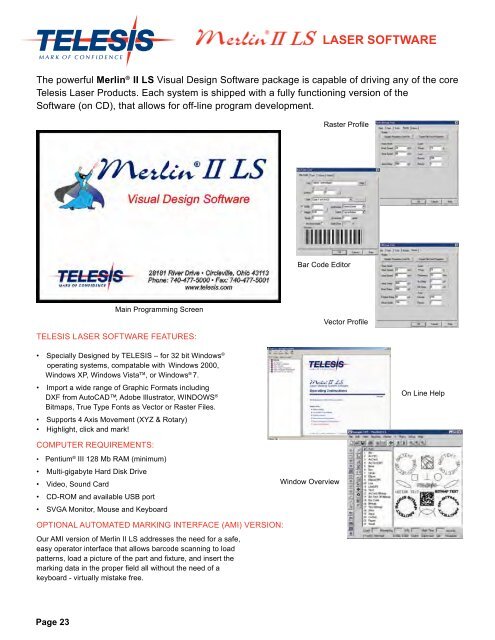 Product Guide - Telesis Technologies, Inc.