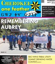 Aug. 30, 2012 - The Cherokee One Feather