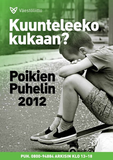 Poikien Puhelin vuosiraportti 2012.pdf - VÃ¤estÃ¶liitto