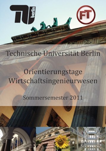 Berlin Wiwi - Studiengang Wirtschaftsingenieurwesen - TU Berlin