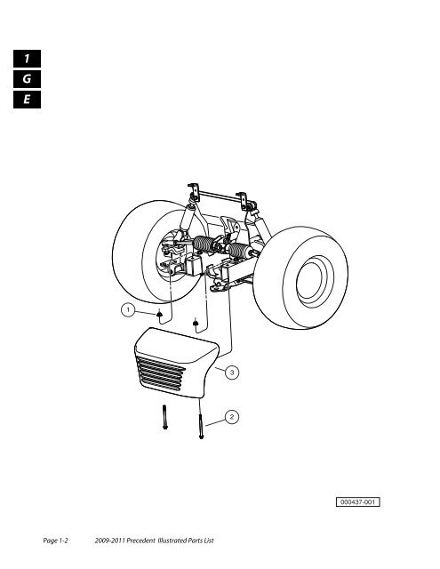 2009-2011 Precedent Illustrated Parts List - Bennett Golf Cars