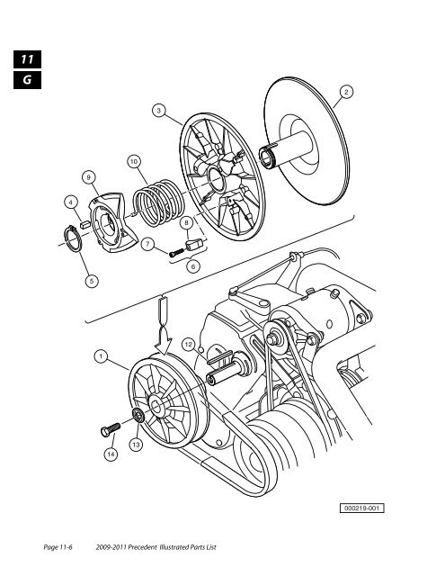 2009-2011 Precedent Illustrated Parts List - Bennett Golf Cars