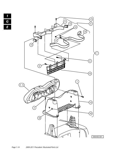 2009-2011 Precedent Illustrated Parts List - Bennett Golf Cars