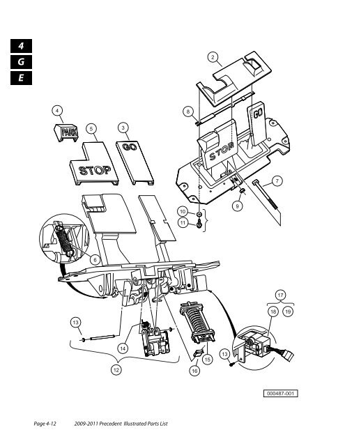 2009-2011 Precedent Illustrated Parts List - Bennett Golf Cars