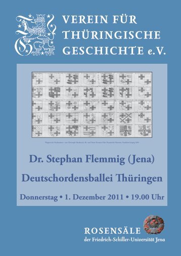 Dr. Stephan Flemmig - Verein fÃ¼r ThÃ¼ringische Geschichte