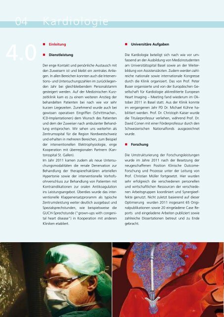 Interventionelle Kardiologie - Universitätsspital Basel