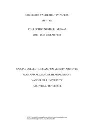 Cornelius Vanderbilt IV Papers (finding aid) - Jean and Alexander ...