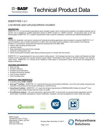 Technical Sheet - Make It WALLTITEÂ® Eco - BASF Canada