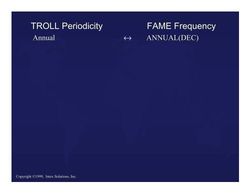 The TROLL-FAME Data Interface - Sungard