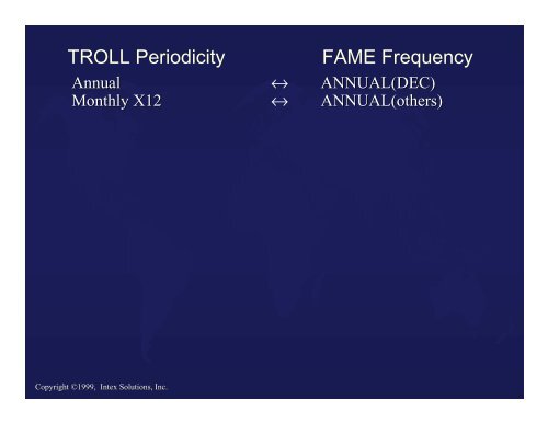 The TROLL-FAME Data Interface - Sungard