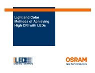 Light and Color Methods of Achieving High CRI with LEDs