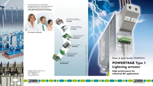 POWERTRAB Type 1 Lightning arrester High ... - Phoenix Contact