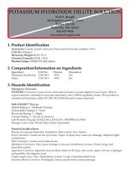 POTASSIUM HYDROXIDE DILUTE SOLUTION - HMS Beagle