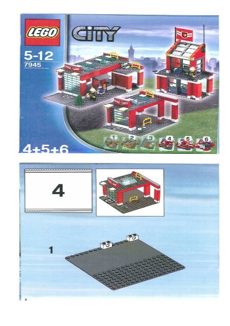 Lego 7945 4-5-6 La caserne de pompiers - Mes Notices ...