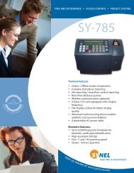 SY-785 - Synel-usa.com