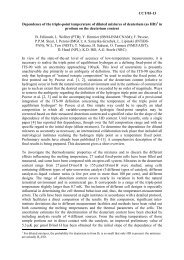 CCT/03-13 Dependence of the triple-point temperature of ... - BIPM