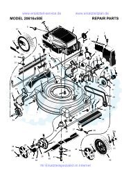 REPAIR PARTS MODEL 20616x50E