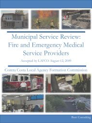 Municipal Service Review: Fire and Emergency ... - City of Pinole