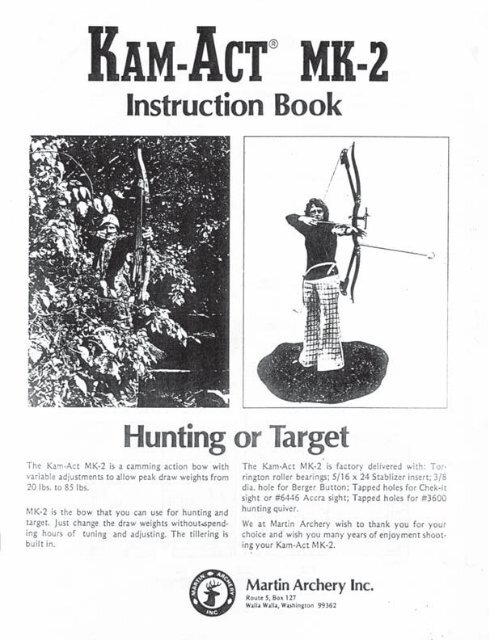 Kam-Act - Martin Archery