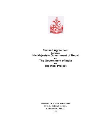 amended agreement between his majesty's government of nepal
