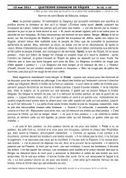 15 mai 2011 - QUATRIEME DIMANCHE DE PÃQUES - Jn 10, 1-10 ...