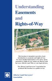Easements and Rights-of-Way - The Alberta Land Surveyors