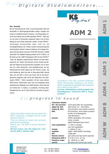 ADM 2 Datenblatt, deutsch - bei Thum + Mahr!