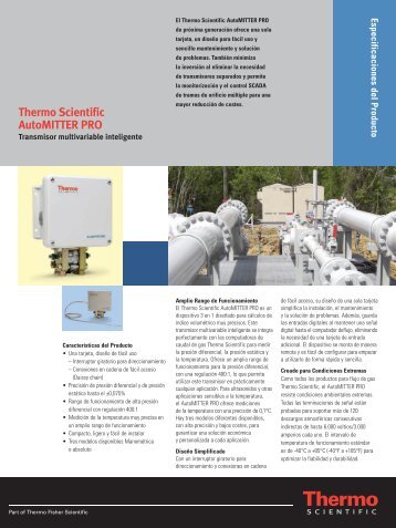 Thermo Scientific AutoMITTER PRO - Thermo Scientific Home Page