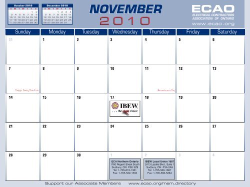 ECAO 2010 ECAO 2010 - Electrical Contractors Association of Ontario