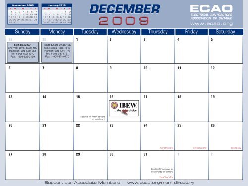 ECAO 2010 ECAO 2010 - Electrical Contractors Association of Ontario