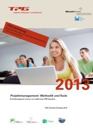 Projektmanagement: Methodik und Tools TPG ... - The Project Group