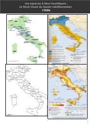 Le tourisme en Italie - cours et espace de mutualisation histoire ...